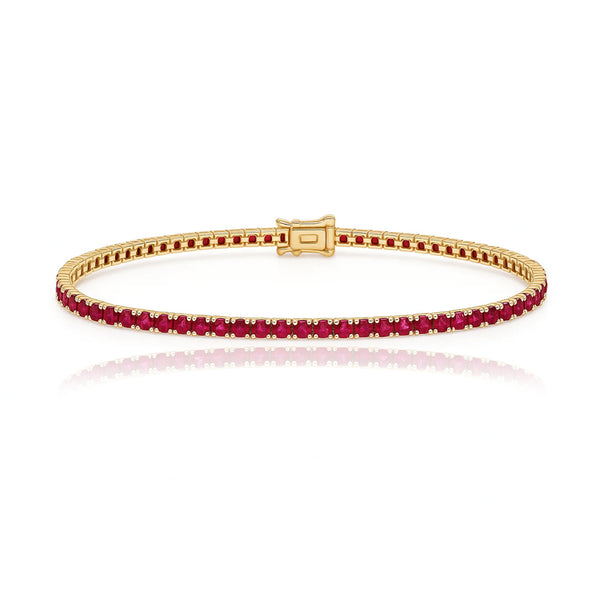 Gemstone Tennis Bracelets 3cts