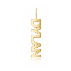 Gold Name Charm