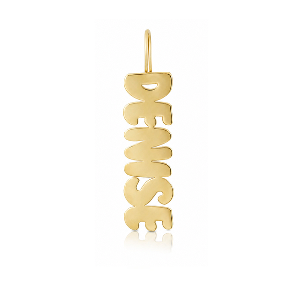Gold Name Charm