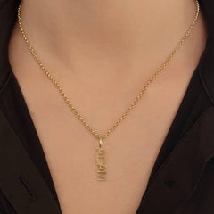 Gold Name Charm