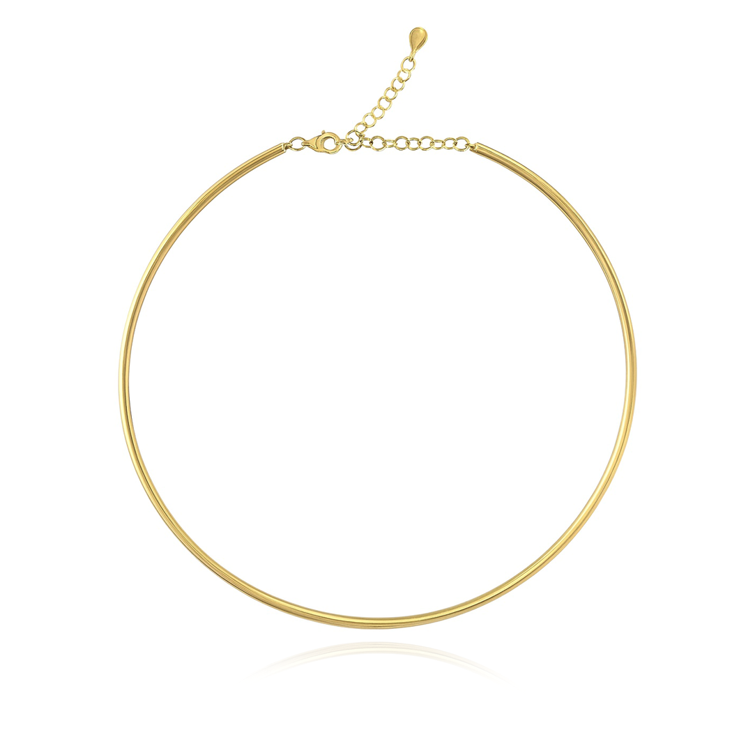 Gold Tube Necklace
