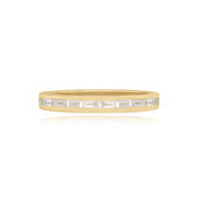 Load image into Gallery viewer, Gold Baguette Wedding Ring
