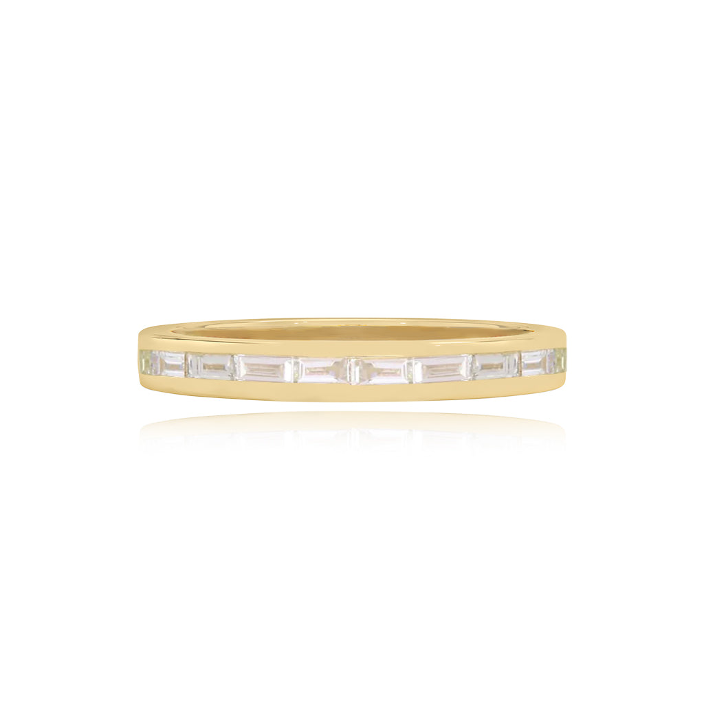 Gold Baguette Wedding Ring