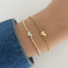 Load image into Gallery viewer, Golden Dripping Scattered Hearts Bracelet
