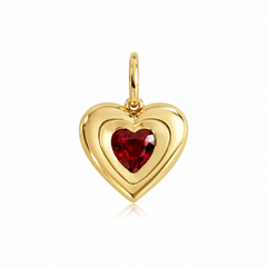 Dome Cloud Gemstone Charm