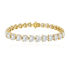 Heart Diamond Tennis Bracelet