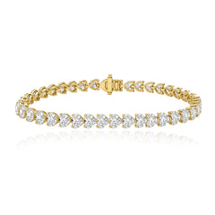 Heart Diamond Tennis Bracelet