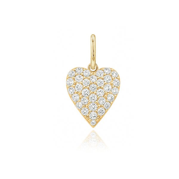 Mini Pave Heart Charm