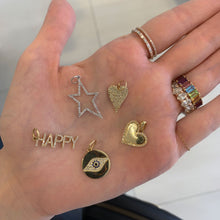 Load image into Gallery viewer, Heart Pave Plate Charm

