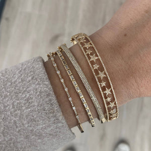 Multi Star Diamond Bangle