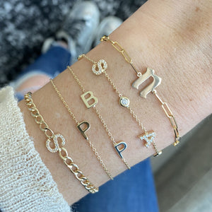 Multi Gold Initials Bracelet