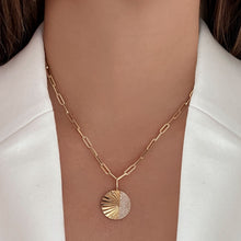 Load image into Gallery viewer, Fluted Side Pave Round Charm
