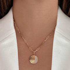 Fluted Side Pave Charm