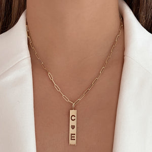Cutout Personalized Plate Charm