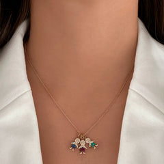 Boy Pave Gemstone Charm