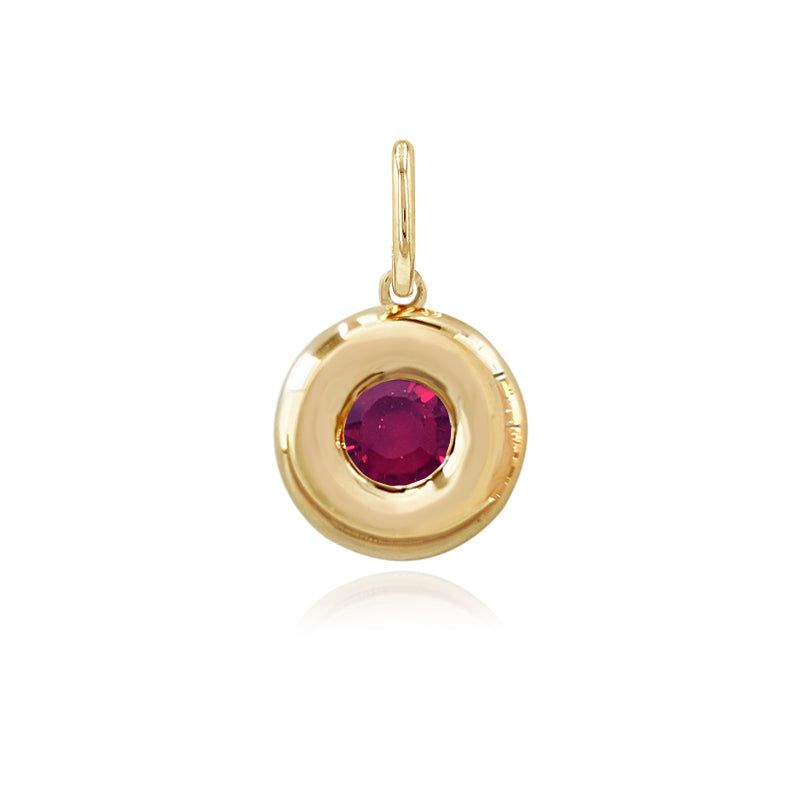 Mini Dome Gemstone Charm