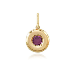 Mini Dome Gemstone Charm