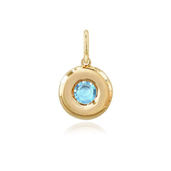 Mini Dome Gemstone Charm