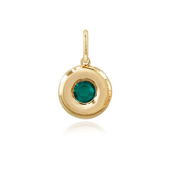 Mini Dome Gemstone Charm