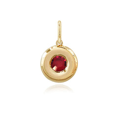 Mini Dome Gemstone Charm