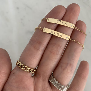 Id Paperclip Girls Bracelet
