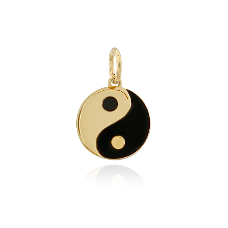 Mini Enamel Ying Yang Charm