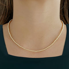Gold Beaded Necklace