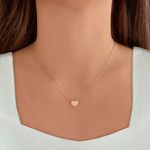 Block Heart Necklace