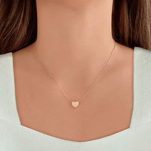 Block Heart Necklace