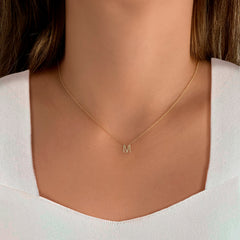 Pave Initial Necklace