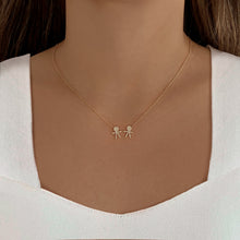 Load image into Gallery viewer, Pave Boys and Girls Necklace
