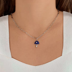 Stone Mushroom Center Star Charm