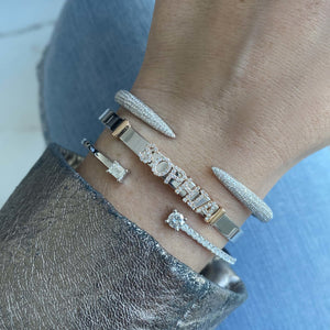 Pave Claw Bangle