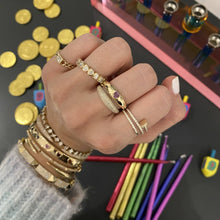 Load image into Gallery viewer, Pave Swirl Nail Ring
