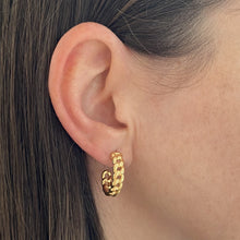 Load image into Gallery viewer, Gold Cuban Hoops
