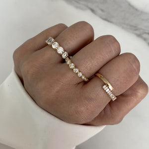 Gold Baguette Diamond Ring