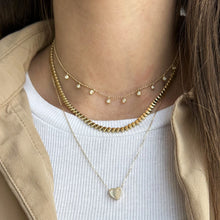Load image into Gallery viewer, Block Heart Necklace
