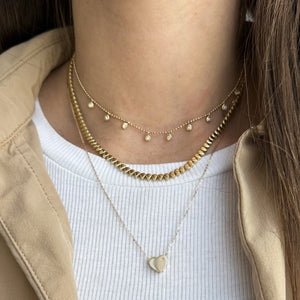 Block Heart Necklace