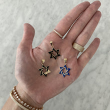 Load image into Gallery viewer, Large Enamel Modern Star of David Charm
