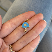 Load image into Gallery viewer, Turquoise Mushroom Center Star Charm

