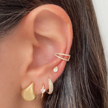 Load image into Gallery viewer, Small Golden Pear Earrings
