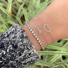 Load image into Gallery viewer, Script Love Bracelet - Rose Gold
