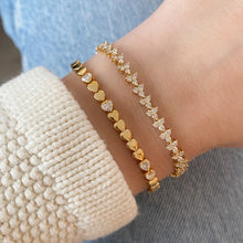 Load image into Gallery viewer, Trio Diamond Half Way Tennis Bracelet
