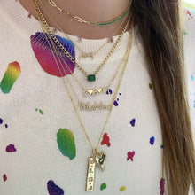 Load image into Gallery viewer, Pave Initials and Bezels Plate Charm
