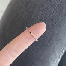 Load image into Gallery viewer, Rainbow Eternity Band
