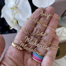 Load image into Gallery viewer, Cutout Name Paperclip Bracelet
