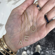 Load image into Gallery viewer, Double Row Pave Initial Necklace
