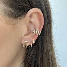 Load image into Gallery viewer, Fluted Five Wrap Earring
