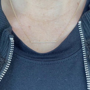 Diamond Bar Necklace