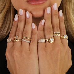 Diamond Baguette Signet Ring